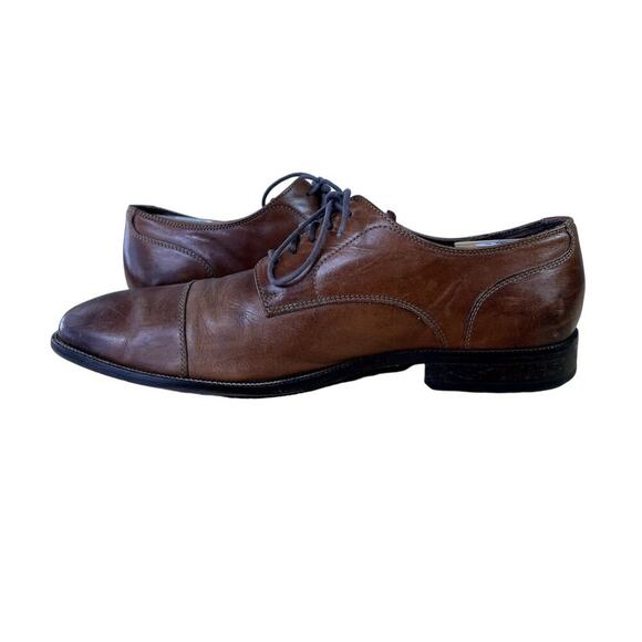 Cole Haan Shoes Mens 13 M Brown Benton Oxford Cap Toe Dressy Casual Lace Up - Picture 6 of 13
